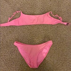 Pink triangl bikin set with 2 bags